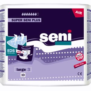 SENI Super Plus Inkontinenzslip L – Karton 6 × 10 Stück (60 Stück)
