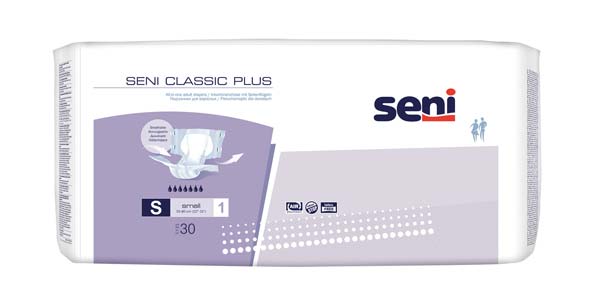 SENI Classic Plus Inkontinenzslip S – Karton 3 × 30 Stück (90 Stück)