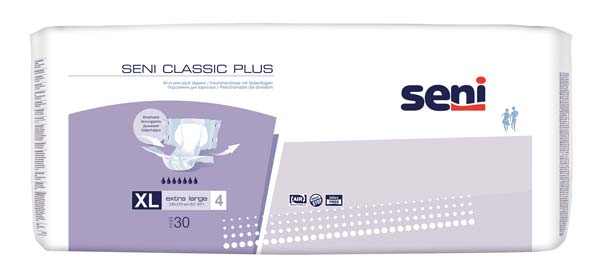 SENI Classic Plus Inkontinenzslip XL – Karton 3 × 30 Stück (90 Stück)