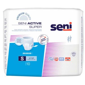 SENI Active Inkontinenzpants super S – Karton 8 × 10 Stück (80 Stück)