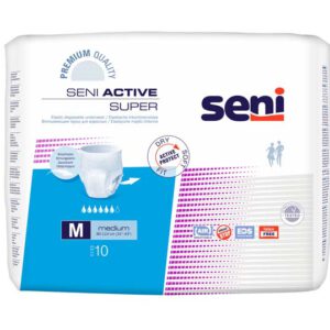 SENI Active Inkontinenzpants super M – Karton 8 × 10 Stück (80 Stück)