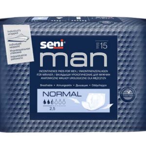 SENI Man Inkontinenzeinlage normal – Karton 10 × 15 Stück (150 Stück)