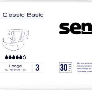 SENI Classic Basic Inkontinenzslip L – Karton 4 × 30 Stück (120 Stück)