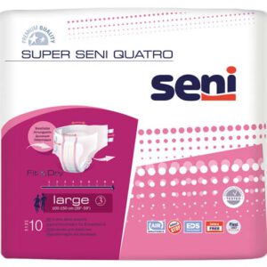 SENI Super Quatro Inkontinenzslip L – Karton 6 × 10 Stück (60 Stück)