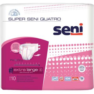 SENI Super Quatro Inkontinenzslip XL – Karton 6 × 10 Stück (60 Stück)