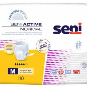 SENI Active Inkontinenzpants normal M – Karton 8 × 10 Stück (80 Stück)