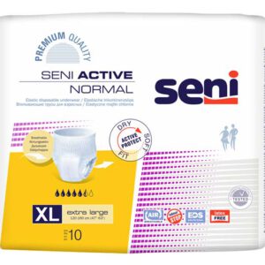 SENI Active Inkontinenzpants normal XL – Karton 8 × 10 Stück (80 Stück)