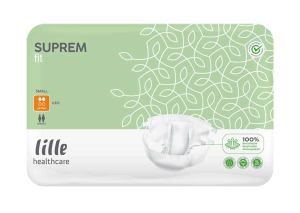 Lille SUPREM Fit Windelhosen extra plus S – Karton 4 × 20 Stück (80 Stück)