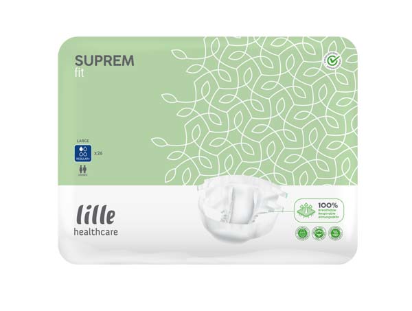 Lille SUPREM Fit Windelhosen regular plus L – Karton 4 × 26 Stück (104 Stück)