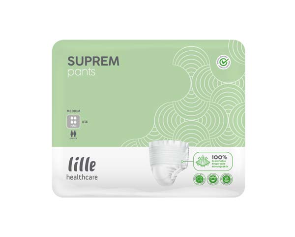 Lille SUPREM Pants maxi M – Karton 8 × 14 Stück (112 Stück)