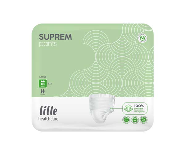 Lille SUPREM Pants super L – Karton 8 × 14 Stück (112 Stück)