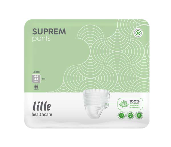 Lille SUPREM Pants maxi L – Karton 8 × 14 Stück (112 Stück)