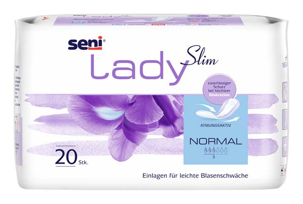 SENI Lady Slim Inkontinenzeinlage normal – Karton 18 × 20 Stück (360 Stück)