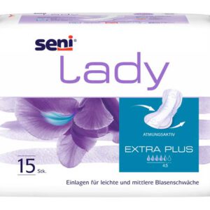 SENI Lady Inkontinenzeinlage extra plus – Karton 20 × 15 Stück (300 Stück)
