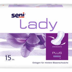 SENI Lady Inkontinenzeinlage plus – Karton 16 × 15 Stück (240 Stück)