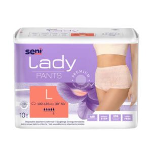 SENI Lady Inkontinenzpants L – Karton 8 × 10 Stück (80 Stück)