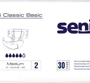 SENI Classic Basic Inkontinenzslip M – Karton 4 × 30 Stück (120 Stück)