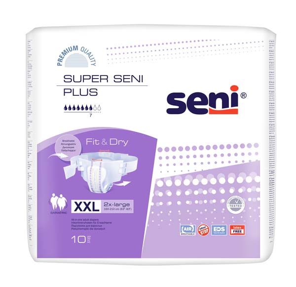 SENI Super Plus Inkontinenzslip XXL – Karton 6 × 10 Stück (60 Stück)