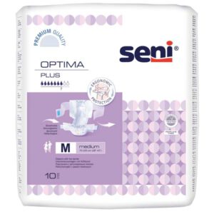 SENI Optima Plus Inkontinenzvorlage m.Hüftbund M – Karton 6 × 10 Stück (60 Stück)