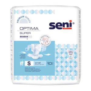SENI Optima Super Inkontinenzvorlage m.Hüftbund S – Karton 8 × 10 Stück (80 Stück)