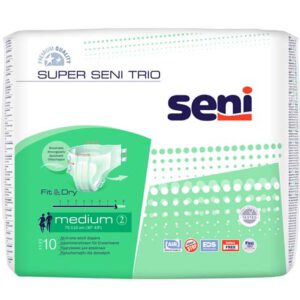 SENI Super Trio Inkontinenzslip M – Karton 6 × 10 Stück (60 Stück)
