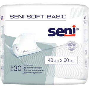 SENI Soft Basic Bettschutzunterlage 40x60 cm – Karton 12 × 30 Stück (360 Stück)