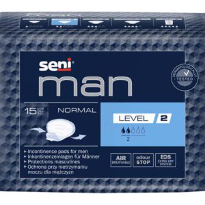 SENI Man Inkontinenzeinlage normal Level 2 – Karton 16 × 15 Stück (240 Stück)