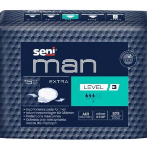 SENI Man Inkontinenzeinlage extra Level 3 – Karton 16 × 15 Stück (240 Stück)