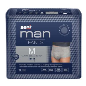 SENI Man Inkontinenzpants M – Karton 8 × 10 Stück (80 Stück)