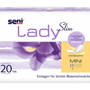 SENI Lady Slim Inkontinenzeinlage mini – Karton 20 × 20 Stück (400 Stück)