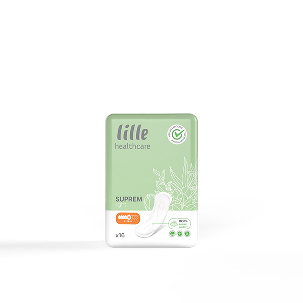 LILLE Suprem Light Inkontinenz Einlagen extra plus – Karton 12 × 16 Stück (192 Stück)