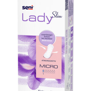 SENI Lady Slim Inkontinenzeinlage micro im Karton – Karton 12 × 20 Stück (240 Stück)