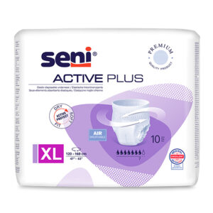 SENI Active Inkontinenzpants plus XL – Karton 8 × 10 Stück (80 Stück)