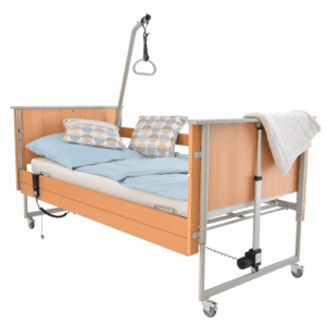 AKS aks-Bett D4 LowEntry Metall-Liegefläche, 29V-SMPS 90x200 cm, Holz