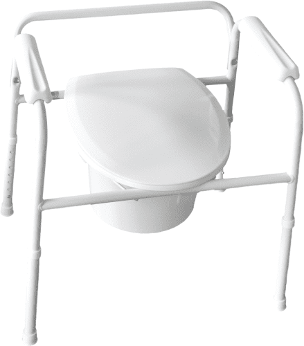 Drive Medical Toilettenstützgestell TSG 130 mit Eimer, Spritzschutz und Armlehnen