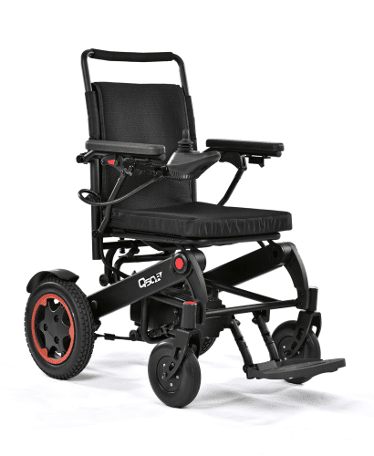 Sunrise Medical E-Rollstuhl Q 50 R, schwarz, SB 43, 6 km/h, inkl. Batterien (30 Ah), Ladegerät und Beleuchtung