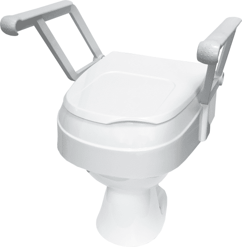 Drive Medical Toilettensitzerhöhung TSE 120 Plus, Topmontage mit Armlehnen