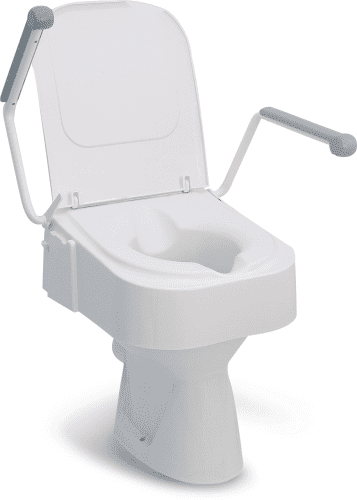 Drive Medical Toilettensitzerhöhung TSE 150 Plus mit Deckel und Armlehnen, weiß