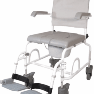 Drive Medical Dusch-Toilettenrollstuhl DuoMotion 5" Räder grau