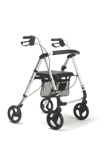 Vermeiren Leichtgewicht-Rollator Eco-Plus mit Korb, Stockhalter