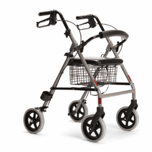 Vermeiren Leichtgewicht-Rollator ECO-light II mit Sitz und Rückenstütze champagner