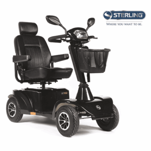 Sunrise Medical Scooter S700, 4-rad 15km/h grau metallic