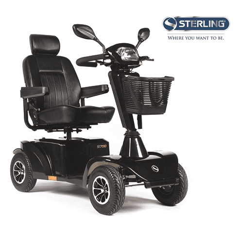 Sunrise Medical Scooter S700, 4-rad 15km/h grau metallic