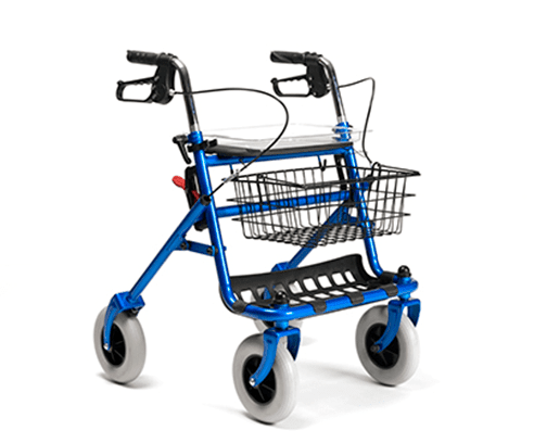 Vermeiren Rollator 286i mit Tablett, Korb und Stockhalter