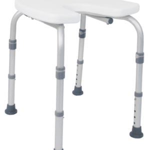 Drive Medical Duschstuhl DH 135 ohne Lehne mit Ausschnitt,weiß