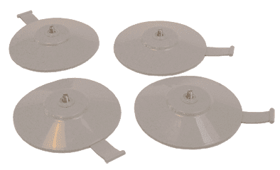Drive Medical Sauger-Set für Badewannenlifter Bellavita/Bellavita NOVA 75 mm, M4 Gewinde mit Lasche (VPE: 4 Stück)