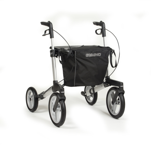 Sunrise Medical Rollator Gemino 60, Outdoorrollator, silbergrau