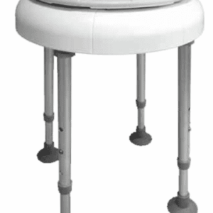 Drive Medical Duschhocker DELPHI TURN mit Drehsitz höhenverstellbar, weiß-grau