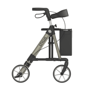 Rehasense Rollator Stylus Base Line mit Rückengurt und Stockhalter