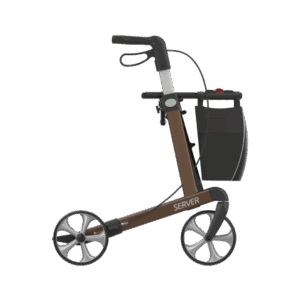 Rehasense Rollator SERVER Standard mit Stockhalter und Tasche